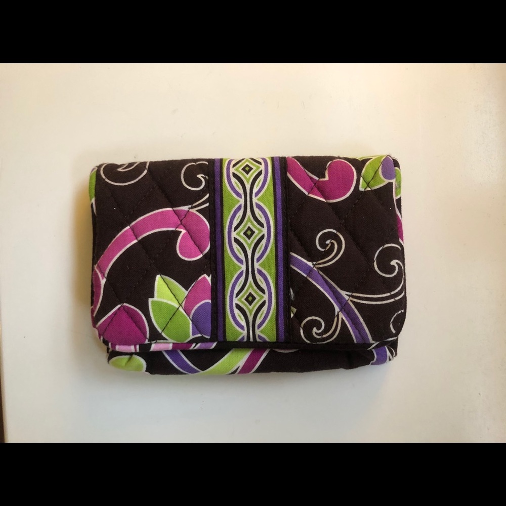 Vera Bradley Purple Punch Magnetic Closure Wallet